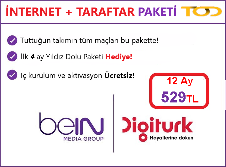 İnternet + Taraftar Paketi